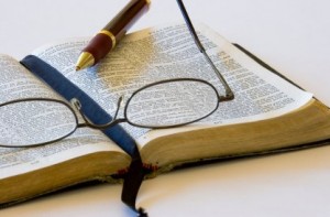 bible and glasses