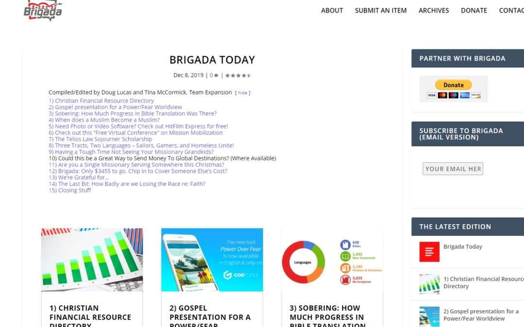 6) How to Read Brigada’s New Website (a.k.a. “Rock Brigada”)