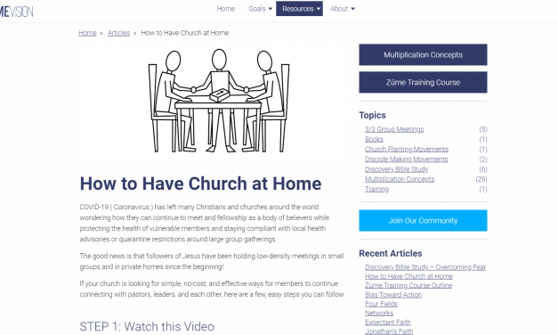7) Free Training For Your Church Members on How to Have Life Group at Home