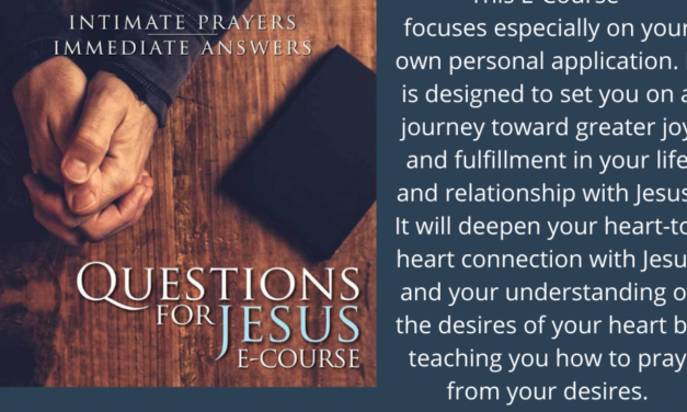 4) Questions for Jesus E-Course