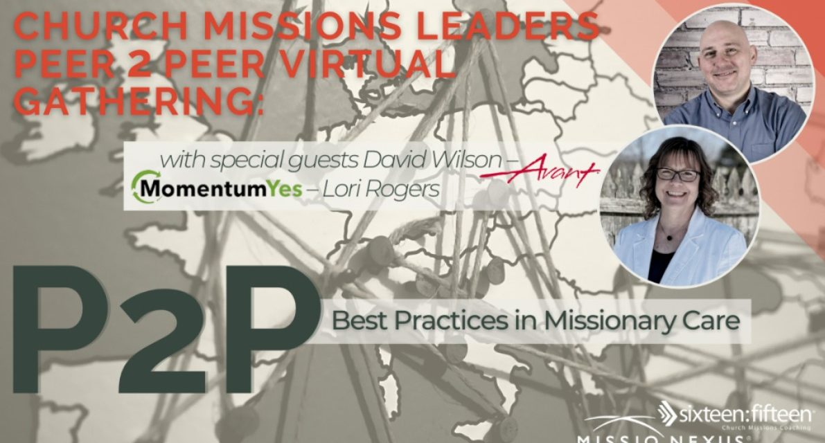 8) Join This Webinar on “Missionary Care Best Practices”