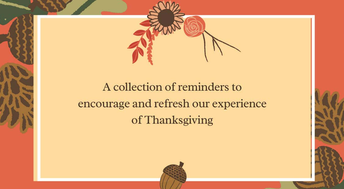6) 30 Thoughts on Thanksgiving