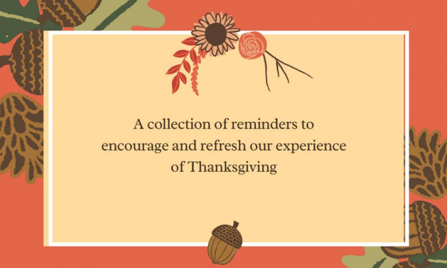 6) 30 Thoughts on Thanksgiving