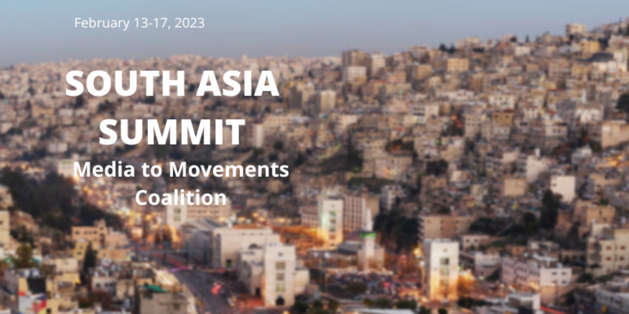3) South Asia Media to Movements Summit
