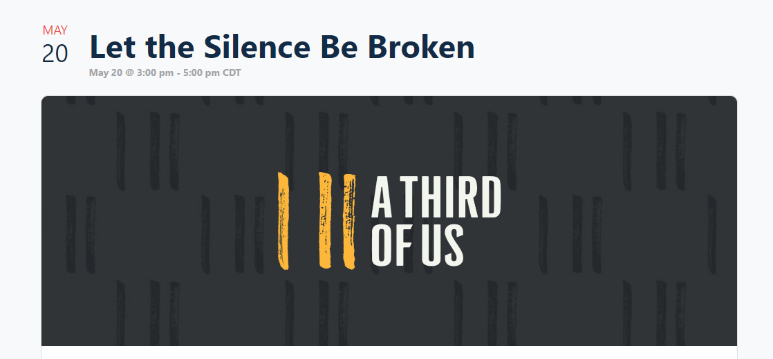 7) Let the Silence Be Broken