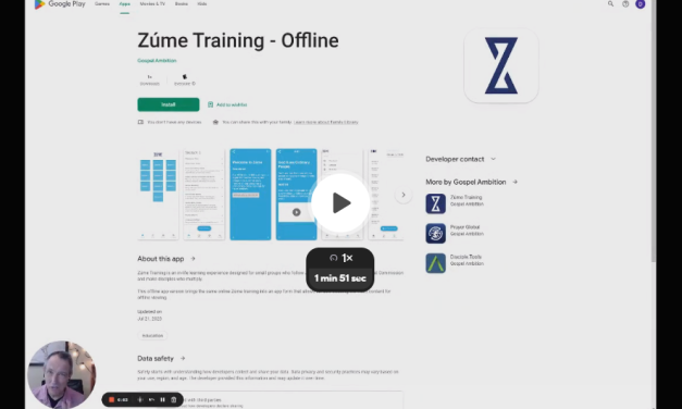 1) “Zúme Training – Offline” Is “Live” on the Google Play Store As of Today!