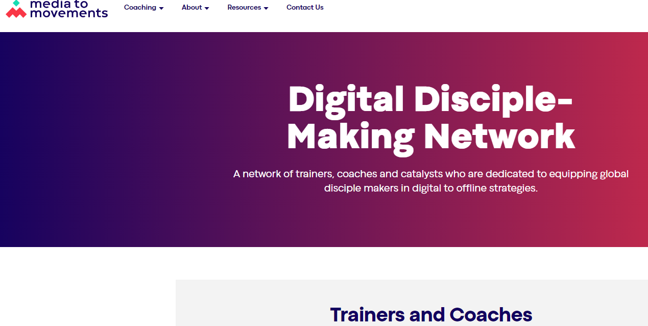 8) MTM Coalition is now the Digital Disciple Making Network