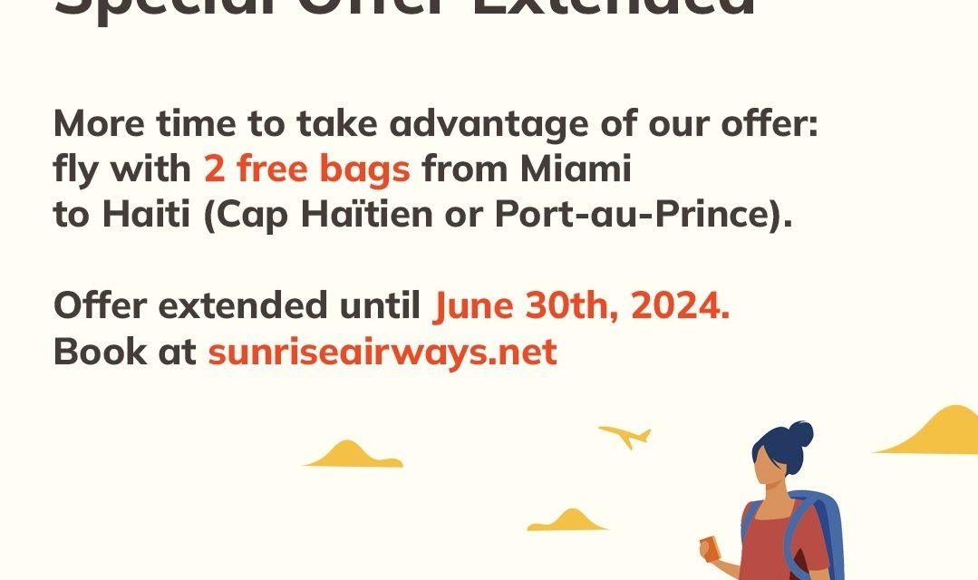 8) Sunrise Airways Flights to Haiti