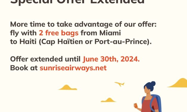 8) Sunrise Airways Flights to Haiti