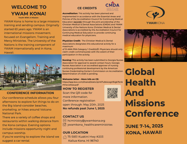 8) Global Health and Missions Conference in Hawaii