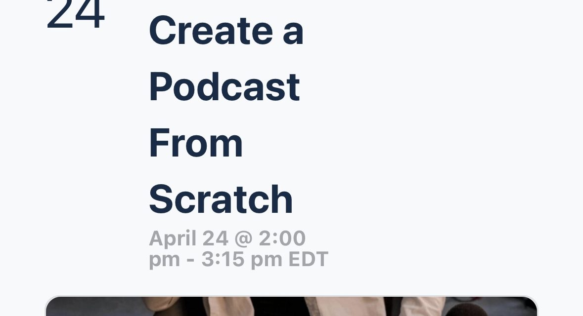 2) How to Start a Podcast From Scratch