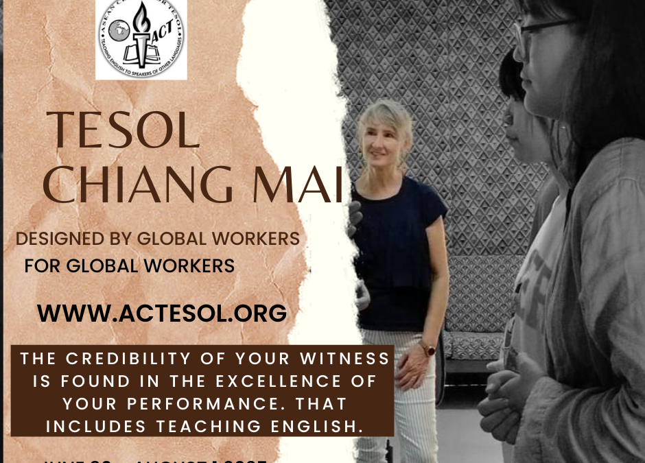 3) TESOL Training for Missionaries