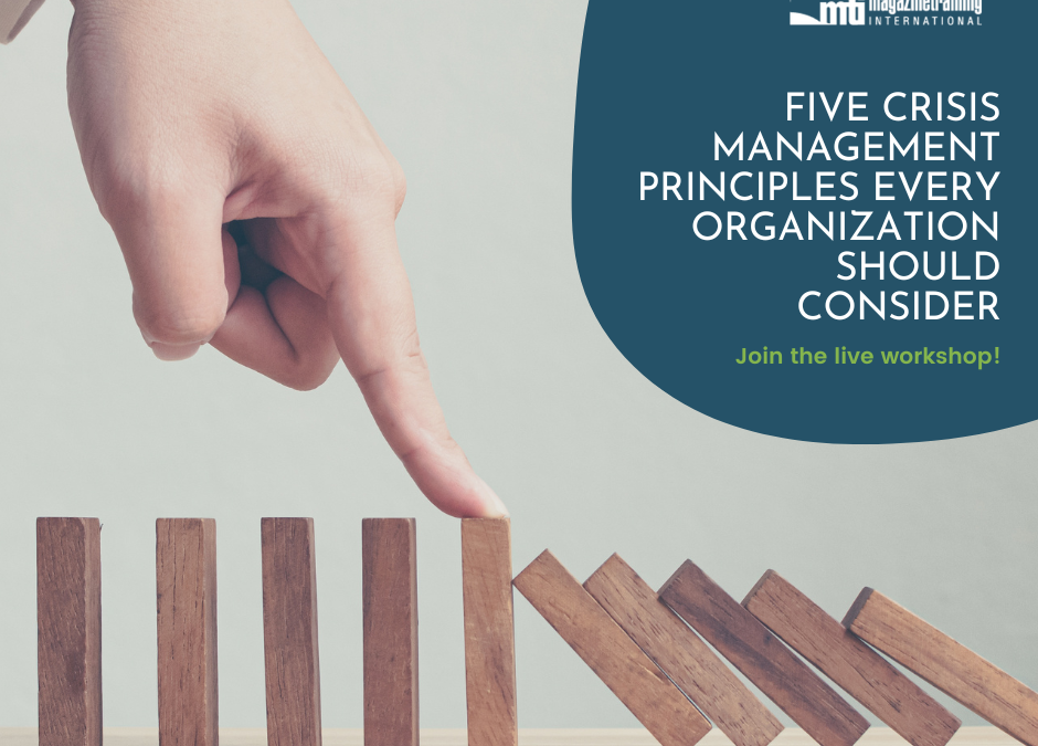 8) Five Crisis Management Principles Every Organization Should Consider