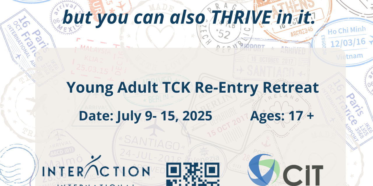 6) Young Adult TCK Re-Entry: Summer Retreat