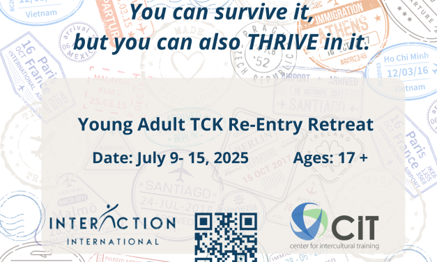 6) Young Adult TCK Re-Entry: Summer Retreat